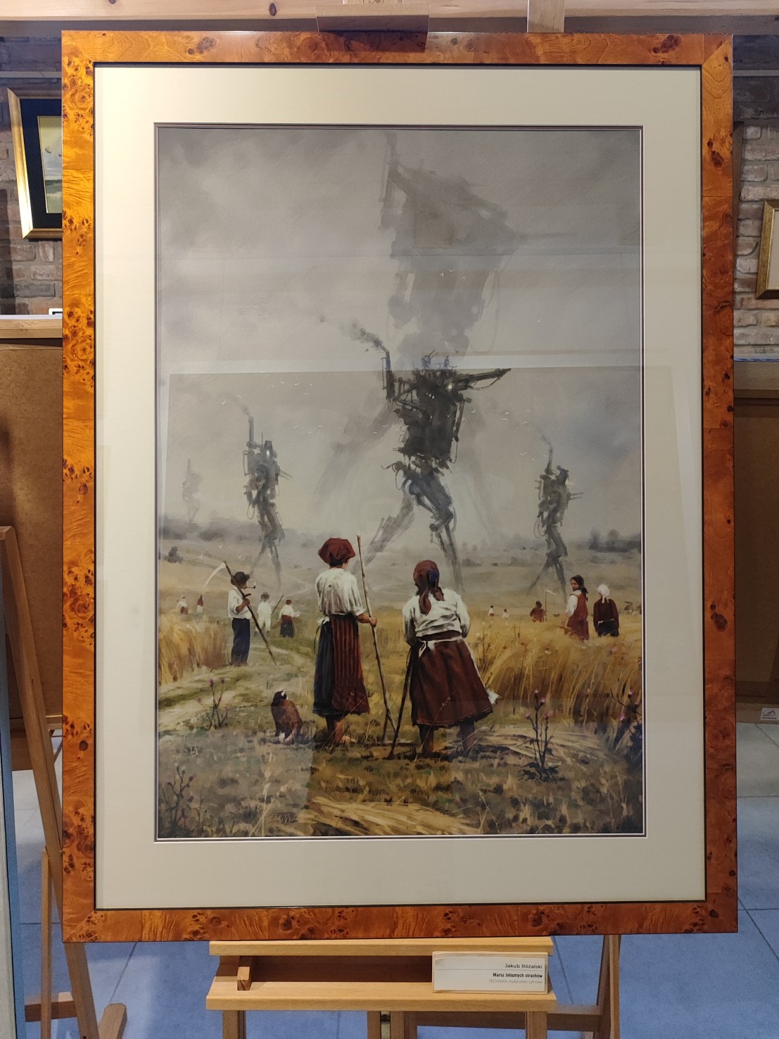 Jakub Różalski - 'The march of the Iron Scarecrows'.